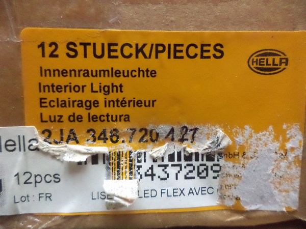 n°he196 lecteur de carte LED 12v 24v 2ja346720127 hella neuf n°he196 lecteur de carte LED 12v 24v 2ja346720127 hella neuf DPA86