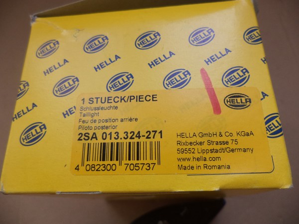 n°he215 feu position rouge led 12V 24V hella 2sa013324271 neuf DPA86