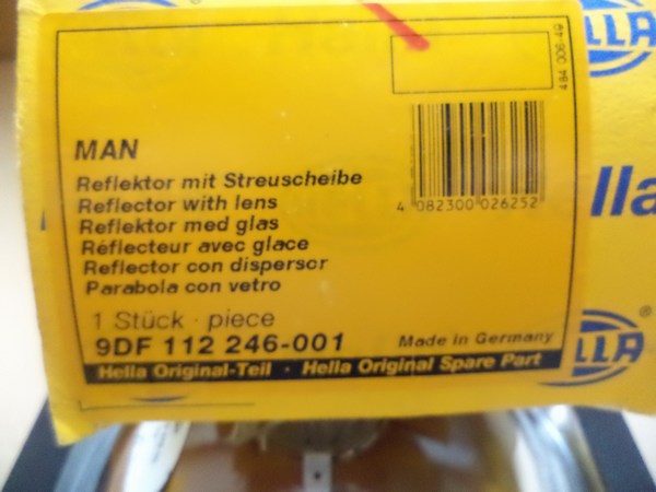 n°he235 antibrouillard MAN F90 jumbo 210 hella 9df112246001 neuf DPA86