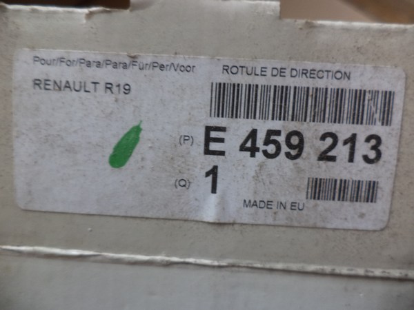 n°0014 rotule direction gauche renault r19 e459213 neuve eurorepar DPA86