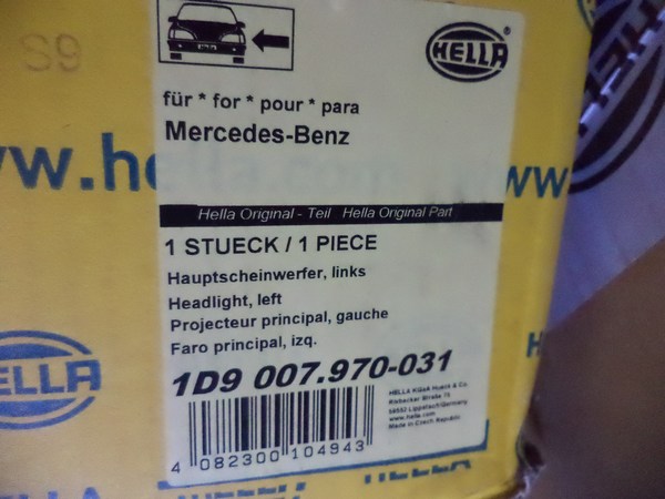 n°he247 phare gauche mercedes W210 S210 classe E 1da007970031 hella neuf DPA86