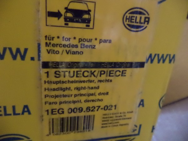 n°he248 phare droit mercedes viano vito W639 feu diurne 1eg00927021 hella neuf DPA86