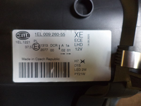n°he249 phare gauche mercedes W211 S211 classe E bi xenon 1el009260551 hella neuf DPA86