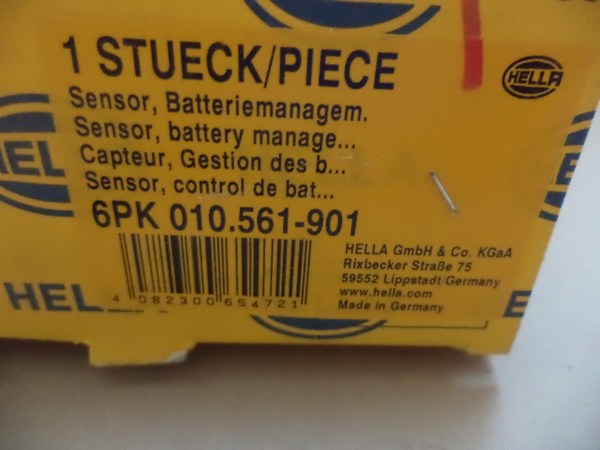 n°he269 capteur batterie BMW X5 F15 X6 F16 6pk010561901 hella neuf DPA86