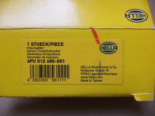 n°he282 capteur PMH volvo 960 V70 S90 C70 S70 850 XC70 6pu012680001 hella neuve DPA86