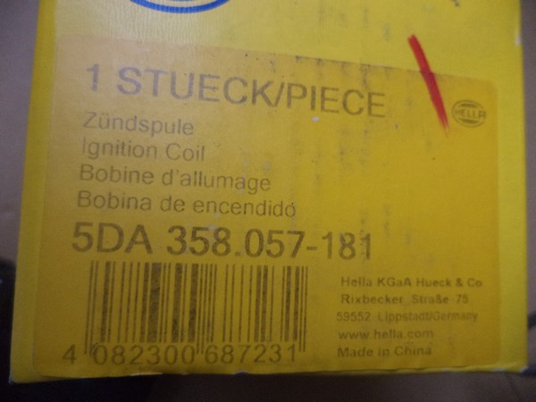 n°he286 bobine allumage mercedes classe E w210 5da358057181 hella neuve DPA86