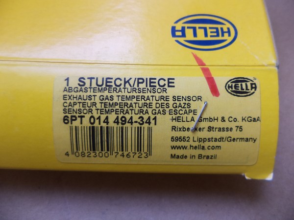 n°he295 Capteur temperature échappement FIAT stilo bravo 2 6pt014494341 hella neuf DPA86