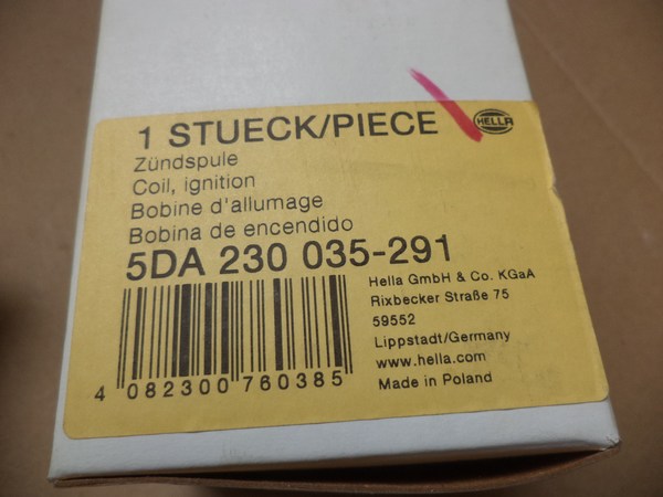 n°he297 bobine allumage mitsubishi pajero 3.0 v6 5da230035291 hella neuve DPA86