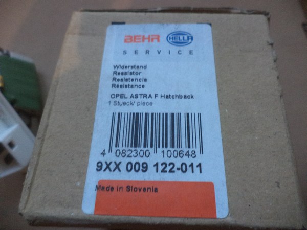 n°he302 resistance chauffage SAAB 900 9.3 opel astra F calibra 9xx009122011 hella neuf DPA86