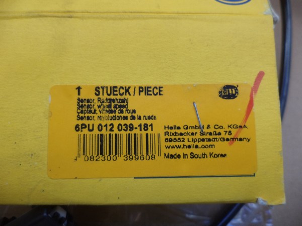n°he311 capteur ABS gauche kia sportage 6pu012039181 hella neuf n°he311 capteur ABS gauche kia sportage 6pu012039181 hella neuf DPA86