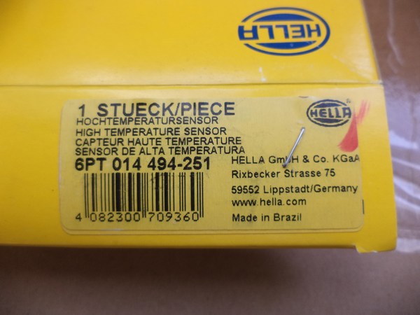 n°he322 Capteur Température audi Q7 VW touareg 6pt014494251 hella neuf n°he322 Capteur Température audi Q7 VW touareg 6pt014494251 hella neuf DPA86