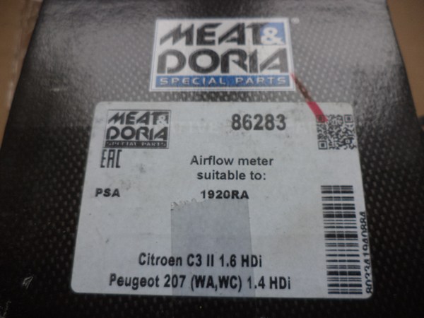 n°he343 debitmetre citroen berlingo c4 jumpy c3 c5 ds3 ds4 1.6 hdi 86283 meat doria neuf DPA86