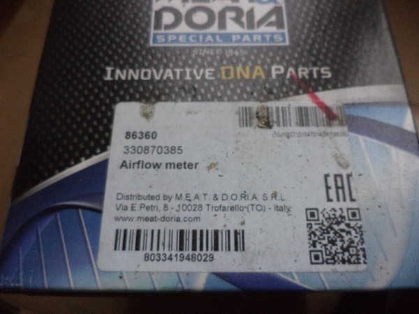 n°he345 debitmetre renault modus clio 3 twingo 2 captur duster 86360 meat doria neuf DPA86