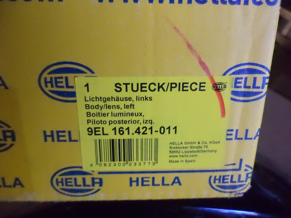 n°he363 feu gauche opel astra H 9el161421011 hella neuf DPA86