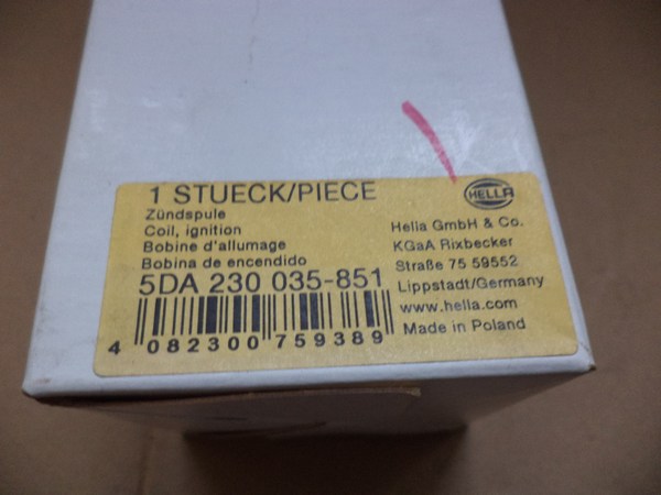 n°he371 bobine infiniti FX 5da230035851 hella neuve n°he371 bobine infiniti FX 5da230035851 hella neuve DPA86