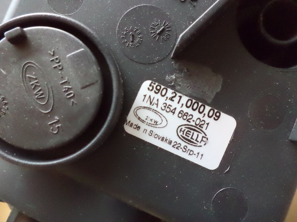 n°he375 antibrouillard droit opel vectra C 2002 / 2009 1na354662021 hella neuf DPA86