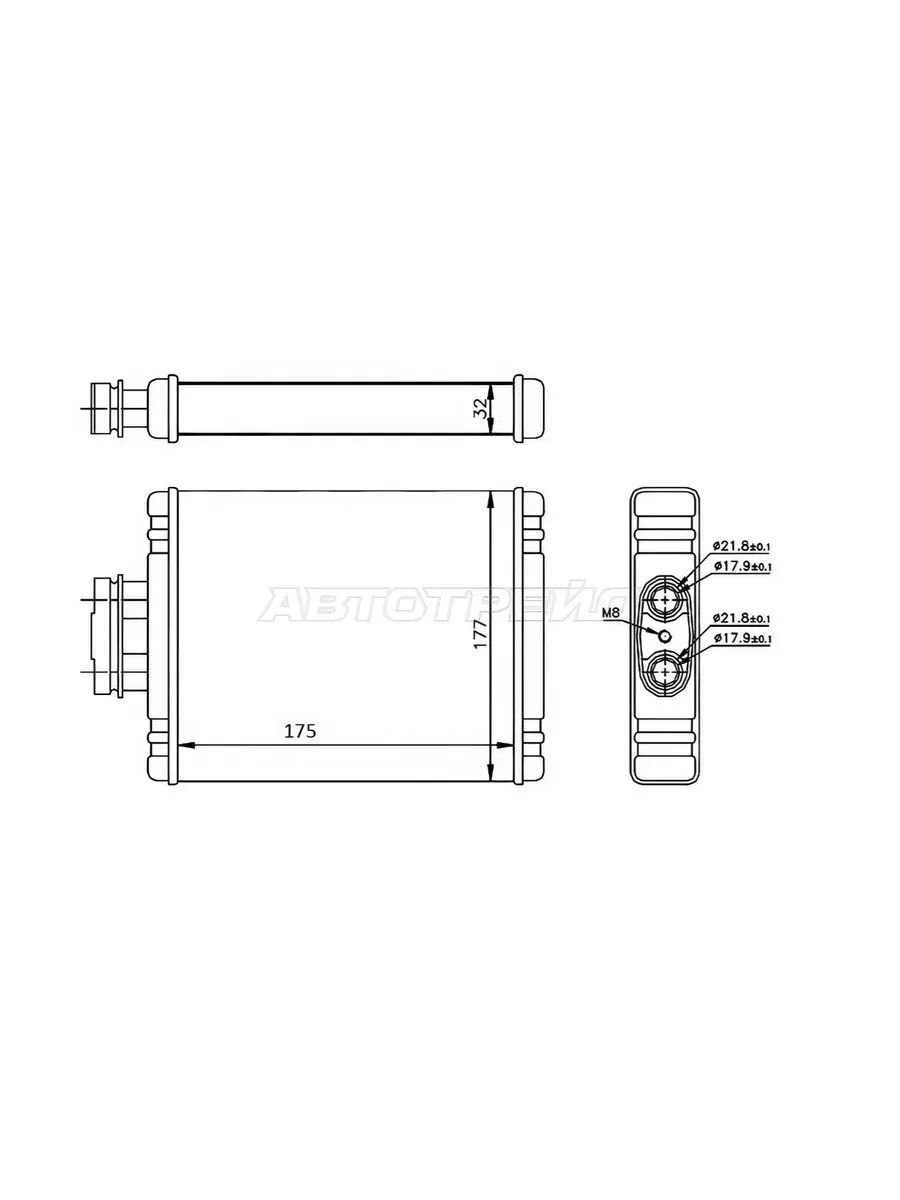 n°he449 radiateur chauffage audi a1 vw polo skoda fabia roomster 8fh351311111 hella neuf DPA86