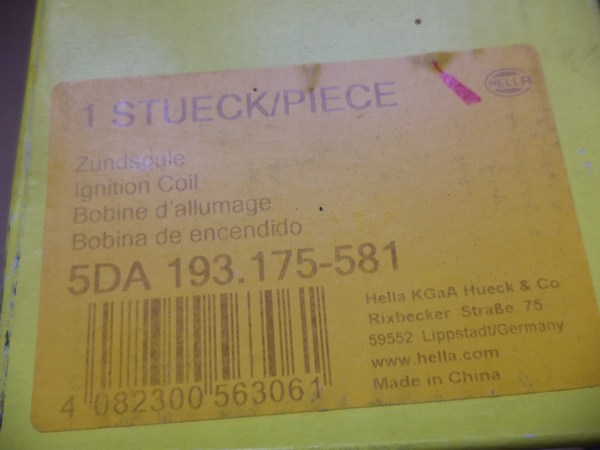 n°he394 bobine opel frontera B 2.2 5da193175581 hella neuve DPA86