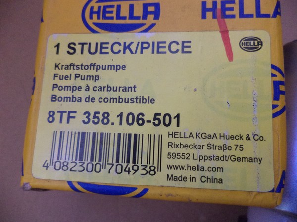n°he409 pompe essence lancia Y 1.2 8tf358106501 hella neuve DPA86