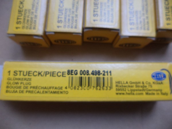 n°he416 6 x bougies prechauffe alfa 145 146 citroen evasion berlingo xsara 8eg008498211 hella neuve DPA86