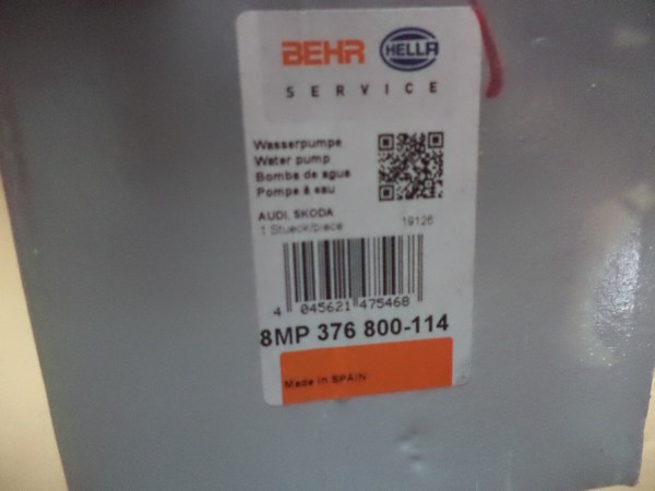 n°he426 pompe eau audi A3 A4 A6 golf 4 new beetle 8mp376800114 hella neuve DPA86