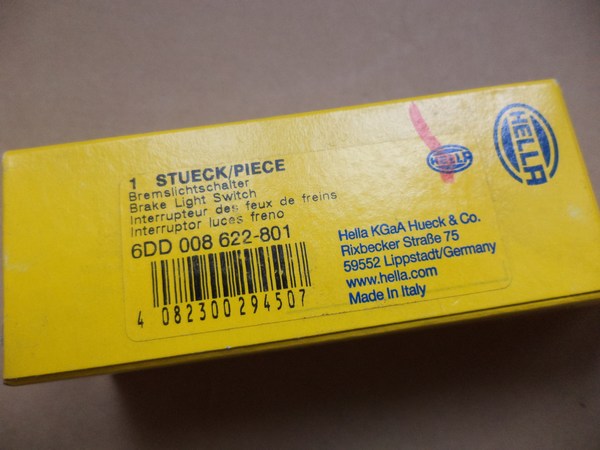 n°he435 contacteur feu stop renault twingo megane clio kangoo scenic 6dd008622801 hella neuf DPA86