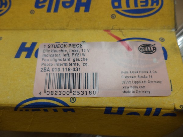 n°he437 clignotant gauche VW passat B6 2ba010118031 hella neuf DPA86