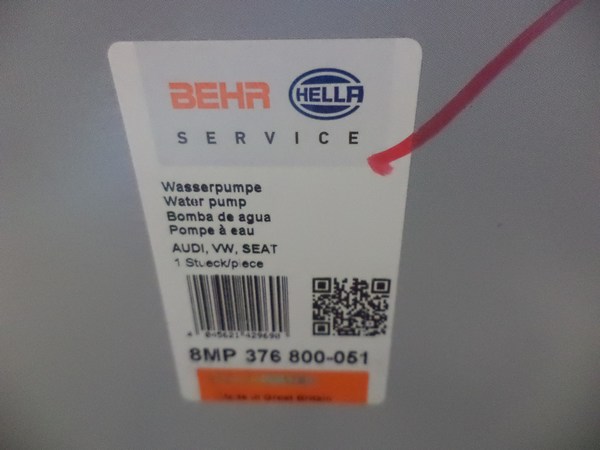 n°he441 pompe eau VW iltis scirocco corrado golf transporter t3 t4 8mp376800051 hella neuve DPA86