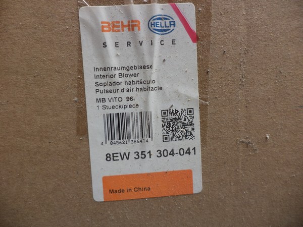 n°he443 pulseur mercedes classe V vito 8ew351304041 hella neuf DPA86