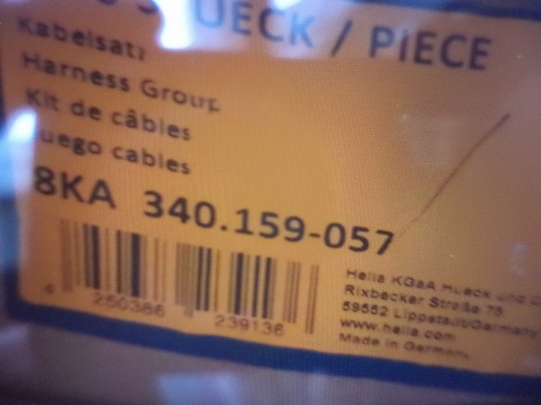 n°he444 cable feux poids lourd remorque 7 broches hella 8ka340159057 340 159-05 neuf DPA86