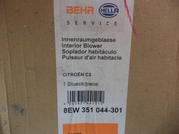 n°he453 pulseur citroen c2 c3 c3 pluriel peugeot 1007 8ew351044301 hella neuf n°he453 pulseur citroen c2 c3 c3 pluriel peugeot 1007 8ew351044301 hella neuf DPA86