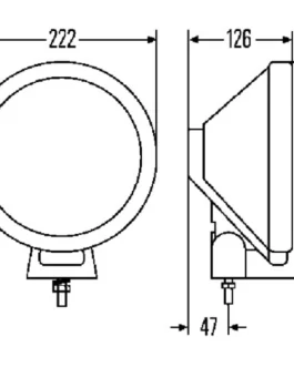 n°he585 phare longue portée rallye 3000 hella 1f8006800301 neuf DPA86