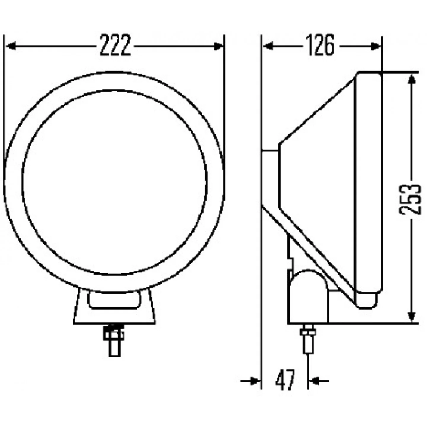 n°he585 phare longue portée rallye 3000 hella 1f8006800301 neuf DPA86