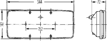 n°he605 feu arriere droit mercedes iveco 2se003167041 hella neuf 02264 DPA86