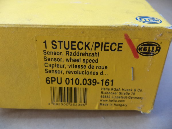 n°he463 capteur ABS arriere ford Transit Connect Tourneo Connect 6pu010039161 hella neuf DPA86