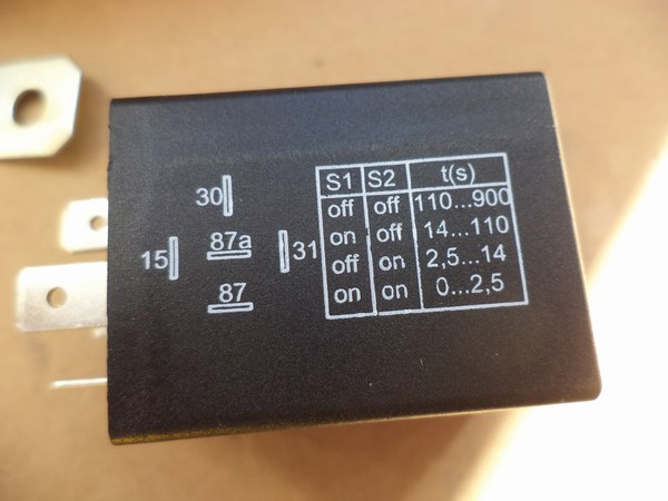 n°he473 relais Minuterie 12V jusqu&rsquo;à 15 minutes 5he996152131 hella neuf DPA86