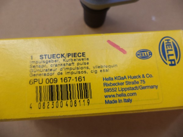 n°he474 capteur PMH toyota aygo yaris IQ 6pu009167161 hella neuf DPA86