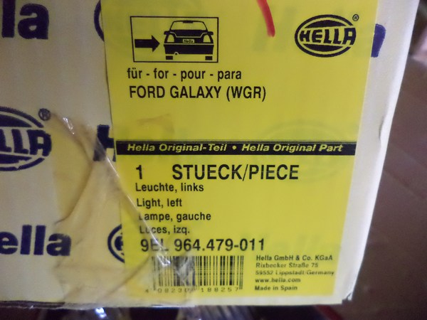 n°he512 feu gauche ford galaxy 9el964479011 hella neuf DPA86