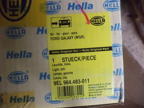 n°he516 feu gauche ford galaxy mk1 9el964483011 hella neuf n°he516 feu gauche ford galaxy mk1 9el964483011 hella neuf DPA86