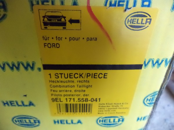 n°he519 feu droit ford mondeo mk3 9el171558041 hella neuf n°he519 feu droit ford mondeo mk3 9el171558041 hella neuf DPA86