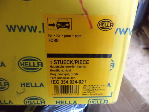 n°he520 phare droit ford transit mk5 1eg354024021 hella neuf DPA86