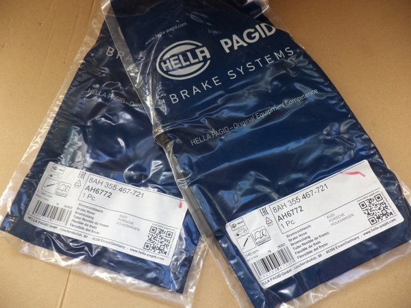 n°he715 2 x flexible frein PORSCHE 911 8ah355463091 hella neuf n°he715 2 x flexible frein PORSCHE 911 8ah355463091 hella neuf DPA86