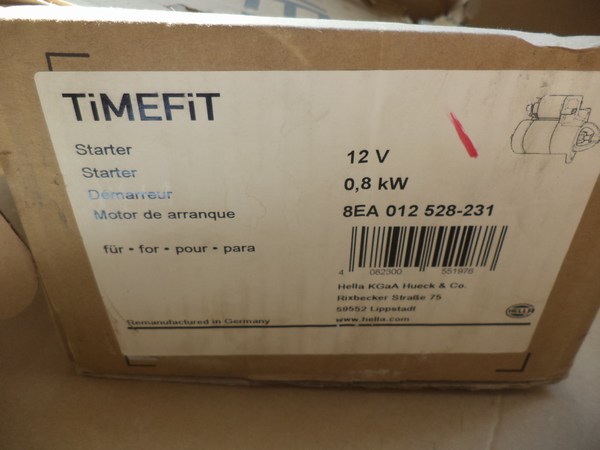 n°he535 demarreur lancia Y10 fiat uno 8ea012528231 hella E.S DPA86
