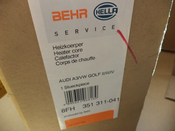 n°he541 radiateur chauffage audi a3 VW passat B3 golf 3 golf 4 corrado 8fh351311041 hella neuf DPA86
