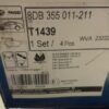 n°he544 jeu plaquette alfa 145 146 gtv fiat bravo marea 8db355011211 t1439 hella neuve DPA86