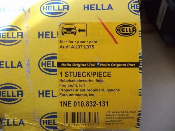n°he545 antibrouillard gauche audi A3 1ne010832131 hella neuf DPA86