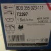 n°he546 jeu plaquette arriere chrysler voyager 1995 a 2001 8db355023111 hella neuve T2397 DPA86