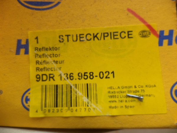 n°he564 Réflecteur phare BMW E30 E32 E34 9dr136958021 hella neuf DPA86