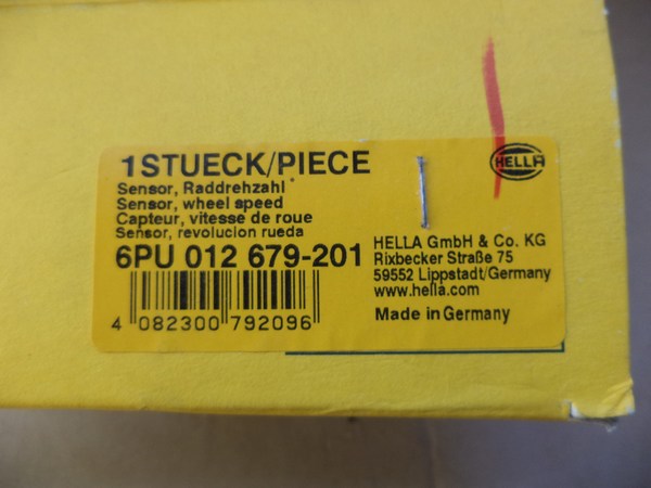 n°he569 capteur ABS arriere renault zoe clio 4 captur 6pu012679201 hella neuf DPA86