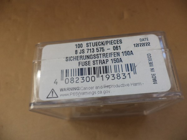 n°he573 100 x fusibles lame 150A hella 8js713575061 neuf DPA86